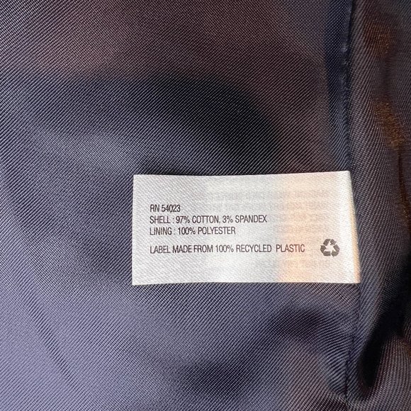 Banana Republic/Academy Blazer Jacket/Red and Navy Stripe/14 Tall/NWT - Picture 9 of 10